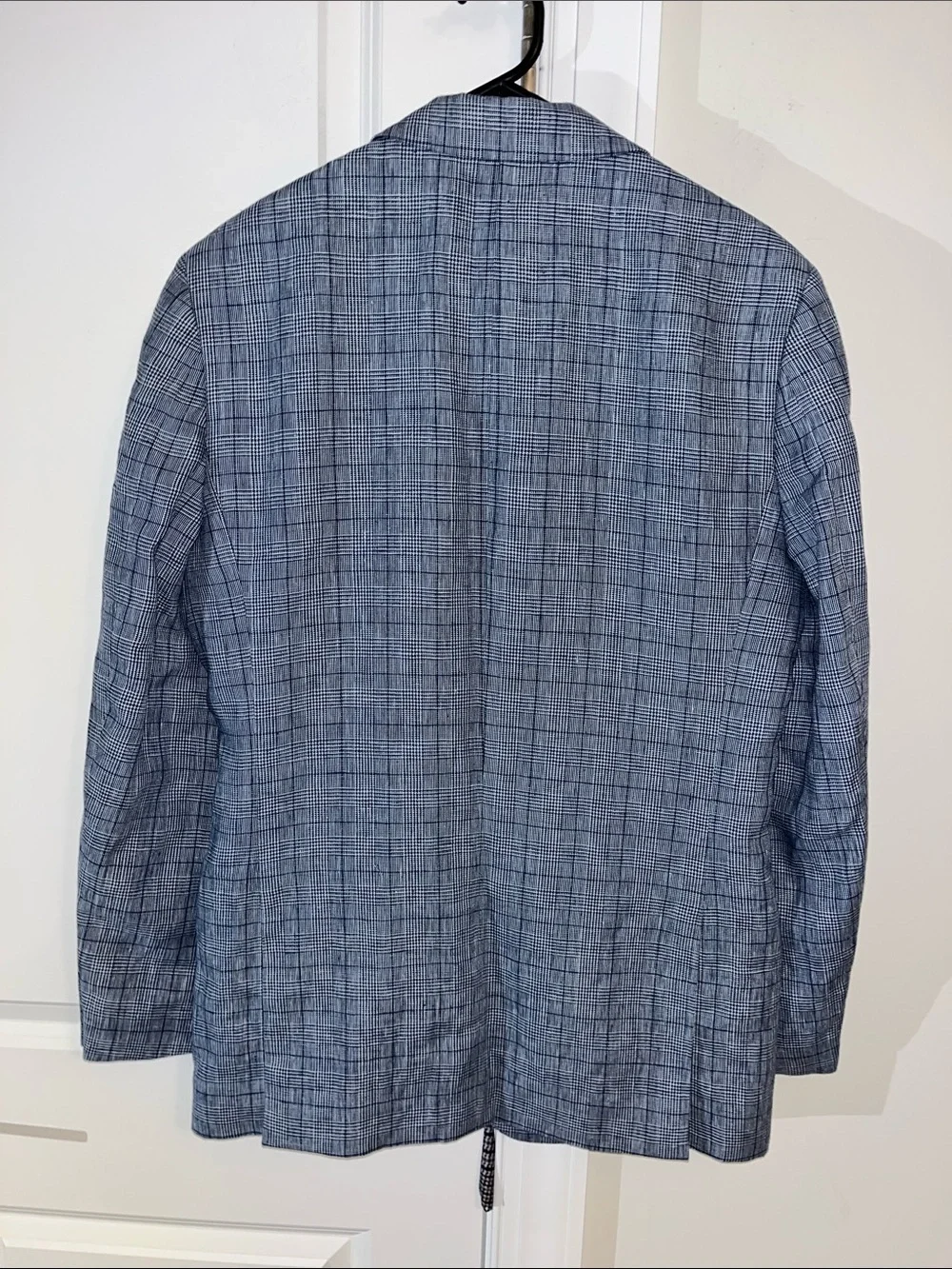 J Crew Thompson Blazer Summer Sportcoat Sport coat Linen Jacket 36R Houndstooth